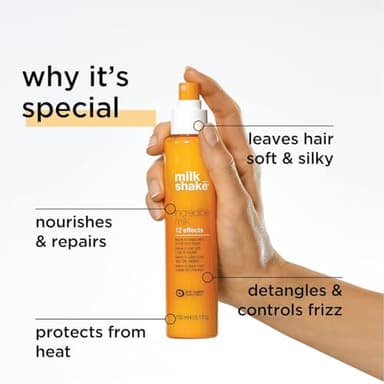 milk_shake Incredible Milk Leave-In Hair Treatment for All Hair Types - Renews Detangles and Repairs Damaged Hair - Image 4