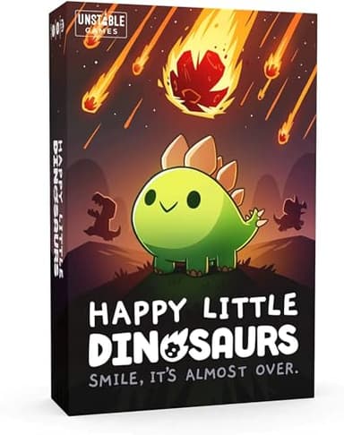 Unstable Games - Happy Little Dinosaurs Base Game - Competitive Sabotage Funny Family Card Game For Kids, Teens, Adults - 2-4 Players - Image 1