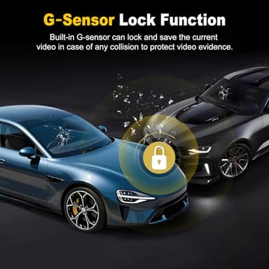 Dash Cam, 4K+2K Full HD Dash Cam Front and Rear, Dash Camera for Cars with Built-in 5GWiFi, 3.2” IPS Screen Dashcam, with 64GB Card, Night Vision, Loop Recording, G-Sensor, Parking Mode - Image 5