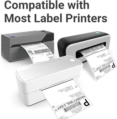 Omezizy 4x6 Thermal Labels, 2 Packs of 500 4x6 Fold Labels - Compatible with JADENS, ASprink, Phomemo, Rollo, Zebra, Omezizy and Other Thermal Printers - Image 2