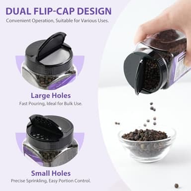 Soeos Whole Black Pepper, 9.5 Ounce (270g), Non-GMO, Kosher Certified, Whole Peppercorn Perfect for Grinder, Black Peppercorns Ideal for Red Meat, Chicken, Fish - Image 9