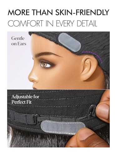 LUVME HAIR Ultra Comfort Throw On & Go Short Pixie Cut with Bangs Skin Friendly Cotton Cap 100% Real Human Hair Glueless Wig Glueless Wig Hair Loss Friendly Full Machine Made - Image 8