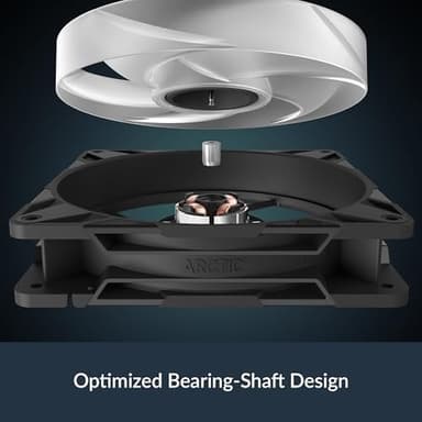 ARCTIC P14 Pro Reverse A-RGB – 3 Pack – 140 mm Premium Fan with Reverse Airflow, PWM Fan with Y Cable Splitter, 400-2650 RPM, 0 RPM <5% PWM, 5V Digital RGB, hydrodynamic Bearing, 4-Pin - Black - Image 4