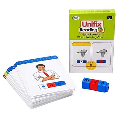 Didax Unifix Reading: Early Phonics Word-Building Cards Small - Image 3
