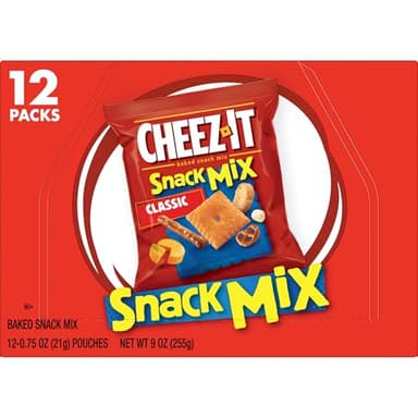 Cheez-It Snack Mix, Lunch Snacks, Office and Kids Snacks, Classic, 9oz Box (12 Packs) - Image 8