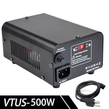 Yinleader 500W Voltage Transformer Power Converter(110V to 220V, 220V to 110V) Step Up/Down Converter 110/120 Volt - 220/240 Volt w/US Power Cord [300W Continuous Power] - Image 7