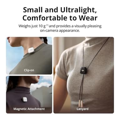 DJI Mic Mini (1 TX + 1 RX), Wireless Lavalier Microphone for iPhone/Camera/Android, Ultralight, Detail-Rich Audio, Noise Cancelling, Automatic Limiting, Vlog, Streaming, 400m Transmission - Image 2