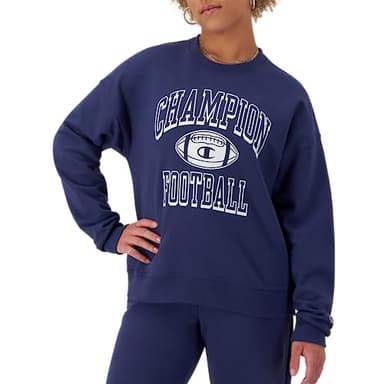Champion Women's Sweatshirt, Powerblend, Fleece Crewneck, Warm Sweatshirt for Women, Graphic - Image 1