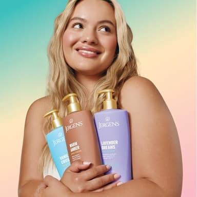 Jergens Shea Fusion Lavender Dreams Body Lotion, Moisturizer with Shea Butter & Vitamin E, 14 Fl Oz - Image 6
