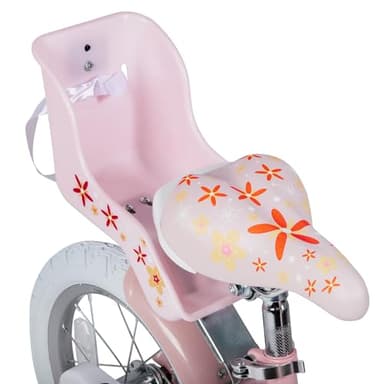 JOYSTAR Unicorn 16 Inch Kids Bike for 4 5 6 Years Girls with Doll Bike Seat Children Princess Bike with Training Wheels Basket Streamer Toddler Girl Bikes Pink - Image 5