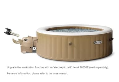 INTEX 28425EH PureSpa Bubble Massage Spa Set Outdoor Inflatable Portable Hot Tub, Includes Energy Efficient Spa Cover, Saltwater System Ready, 4 Person, 77in x 28in - Image 8