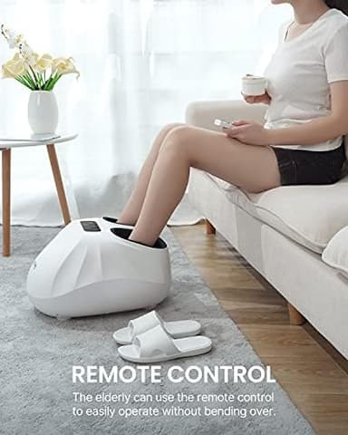 RENPHO Foot Massager Machine with Heat [2026 Upgraded], Shiatsu Foot Massager for Plantar Fasciitis, Christmas Gifts for Women, Cordless Control, Up to Size 14, WH - Image 8