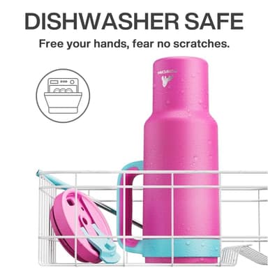 POWCAN 50 oz Tumbler with Handle, 2-in-1 Straw and Sip Lid, Leakproof, Dishwasher Safe, Insulated Stainless Steel Travel Coffee Mug, Keeps Cold for 34 Hours, Fits in Car Cup Holder (Barbie) - Image 5