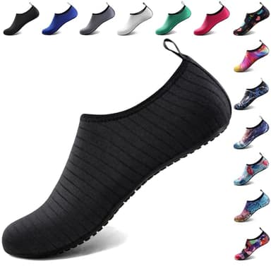 Water Shoes for Women Men Vacation Essentials Travel Beach Fashion Wear Accessories Must Haves Beach Fashion Wear Kayak Necessities Trip Boat Fish Item Swim Socks Adult Youth Size 7-8 Women/6-7 Men - Image 1