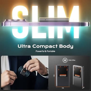 Magnetic Voice Activated Recorder - (7000 Hours) Voice Recorder with DSP 5.0-AI Noise Cancellation - 64GB Portable Recording Device, Voice Recorder with Playback for Work, Meetings, Lectures - Image 4