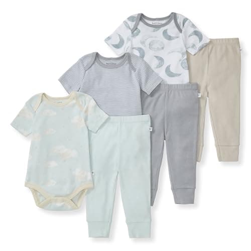 Burt's Bees Baby Unisex Baby Bodysuit & Pant Set, 100% Organic Cotton - Image 1