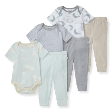 Burt's Bees Baby Unisex Baby Bodysuit & Pant Set, 100% Organic Cotton - Image 1