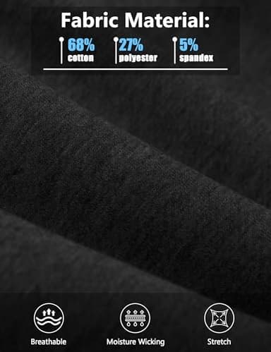 FASKUNOIE Running Shorts for Men Outdoor Sports Short Pants Lightweight Trousers Black - Image 4