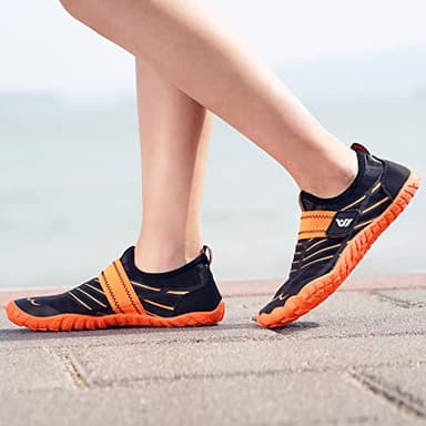 CIOR Boys & Girls Water Shoes Sports Aqua Athletic Sneakers Lightweight Sport Shoes(Toddler/Little Kid/Big Kid) U120WZ2001-Orange-33 - Image 8