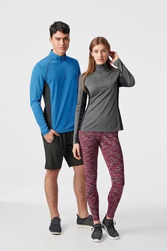 Clique Ice Pique Colorblock Mens Half Zip Tech Pullover, Titan, L - Image 6