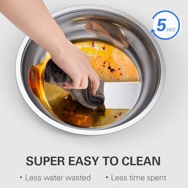 Anycoo 5.5QT Chafing Dishes for Buffet 4 Pack, Stainless Steel Chafing Dish Buffet Set, Buffet Servers and Warmers with Lid for Wedding Parties Outdoor BBQ Spring Summer Picnic - Image 7