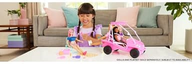 Barbie Mysteries: Beach Detectives Playset with Beach Buggy Toy Car & 10+ Accessories, Including Beach Chair & Towel - Image 2