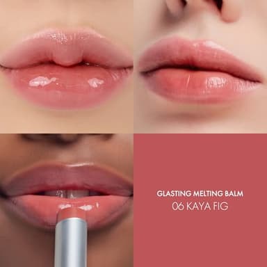 Glasting Melting Balm - Includes QR Code Setup Guide - High Shine, Hydrating Tinted Lip Balm - Buildable Gloss & Vegan Formula - Korean Glossy Lip Balm with Shea Butter 0.12 oz (#06 Kaya Fig) - Image 4