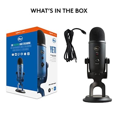 Logitech for Creators Blue Microphones Yeti USB Microphone (Blackout) - Image 9