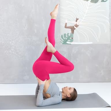 Walifrey Leggings with Pockets for Women, High Waisted Buttery Soft Womens Leggings for Gym Yoga Workout (Pink SM) - Image 4