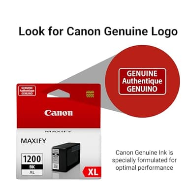 Canon PGI-1200XL Genuine Pigment Black Ink Tank, Compatible with MB2120, MB2720, B2020, MB2320 (Optional) Printers - Image 5