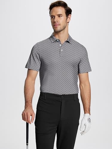 ISEEGZ Mens Golf Shirts Short Sleeve Funny Print Golf Polo Shirts for Men Lightweight Dry Fit Quick Dry Collared Golf Polos - Image 4
