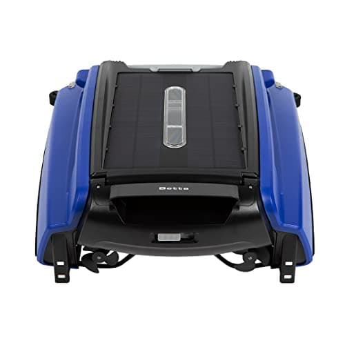 Betta SE Solar Powered Automatic Robotic Pool Surface Skimmer Cleaner with 24/7 Continuous Cleaning Battery Power and Re-Engineered Twin Salt Chlorine Tolerant Motors (Blue) - Image 1