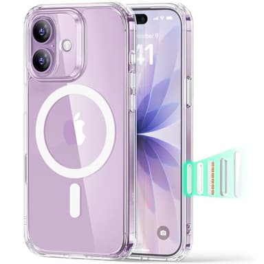 ESR for iPhone 17 Case, Camera Control, Compatible with MagSafe, Shockproof Military-Grade Protection, Magnetic Phone Case for iPhone 17, Classic Hybrid Case, Clear - Image 1