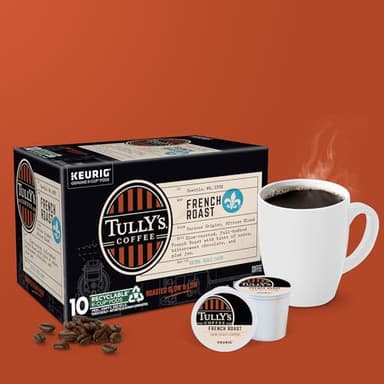 Tully's Coffee French Roast, Keurig Single Serve K-Cup Pods, Dark Roast Coffee, 60 Count, (6 Packs of 10) - Image 7