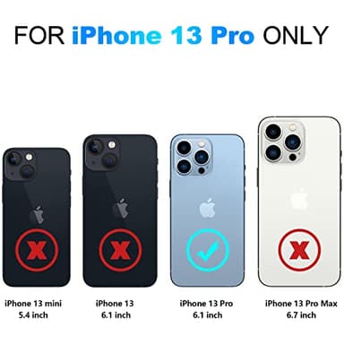 Nvollnoe for iPhone 13 Pro Case with Card Holder Heavy Duty Protective Dual Layer Shockproof Hidden Card Slot Slim Wallet Case for iPhone 13 Pro for Men&Women(Rose Gold) - Image 7