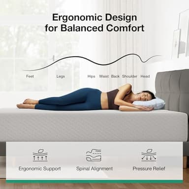 Novilla Full Mattress, 12 Inch Full Memory Foam Mattress for Pressure Relief & Comfort Sleep, Removable Washable Cover,CertiPUR-US Certified, Plush - Image 3