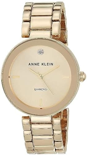 Anne Klein Women's Genuine Diamond Dial Bracelet Watch - Image 1