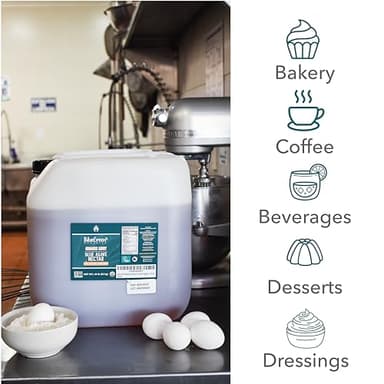 BLUE GREEN ORGANICS, Agave syrup, Agave, Gluten Free, Organic, Sweetener, cakes, coffees, pancakes or any baked good, For restaurants, Sugar substitute Raw, 44 lb, 4 gallon - Image 2