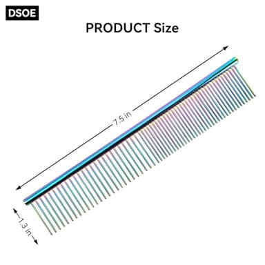 DSOE Metal Dog Comb for Removing Knots and Tangles, Cats with Long Hair - Image 2