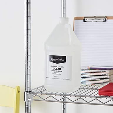 Amazon Basics All Purpose Washable School Clear Liquid Glue - Great for Making Slime, 128 fl oz - Image 4