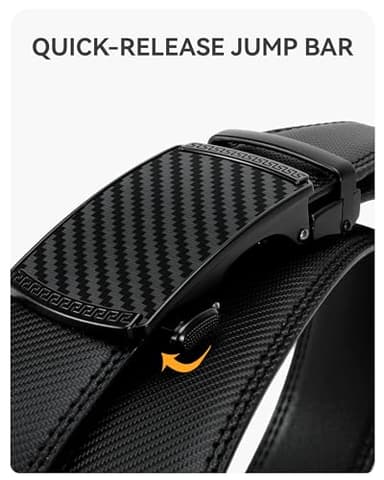 CHAOREN Mens Belt Leather Ratchet Belt - Customizable Fit, Effortless Style - Image 4