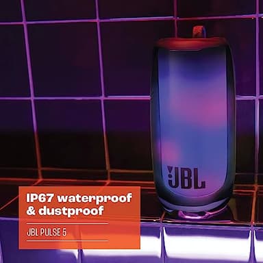 JBL Pulse 5 - Portable Bluetooth Speaker with Dazzling Lights Original Pro Sound, Black - Image 4