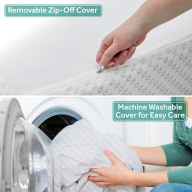 SEALY BABY OmniPedic Refresh Breathable Crib Mattress, GREENGUARD Gold Certified, Made in USA, Removable Knit Cover, 2 Stage, Toddler Bed Fit, Safety & Quality Tested, 52x28 - Image 9