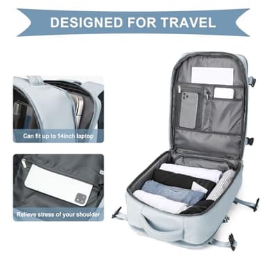 Large Travel Backpack Carry on Flight Approved Airplanes Laptop Work Business Weekender Bag Personal item backpack Backpack for Women Men Mochila de Viaje - Image 6