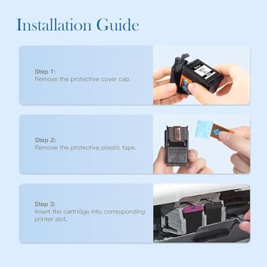 Valuetoner Remanufactured Ink Cartridge Replacement for HP 901 901XL 901 XL Compatible with Officejet 4500, J4524, J4540, J4550, J4580, J4624, J4680 Printer High Yield (1 Black, 1 Tri-Color, 2 Pack) - Image 8
