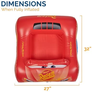 Swimways Disney Pixar Cars Inflatable Water Boat Vehicle, Inflatable Pool Floats and Kids Pool Toys, Cars Pool Party Supplies for Kids Aged 3 & Up - Image 3