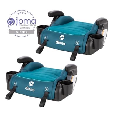 Diono Connect3 RXT Backless Booster, Pack of 2, Slim Fit 3-Across in Many Mid-Sized Sedans and SUVs, for Children from 40-120 lbs., Lightweight with Latch connectors, Blue Razz Ice - Image 8