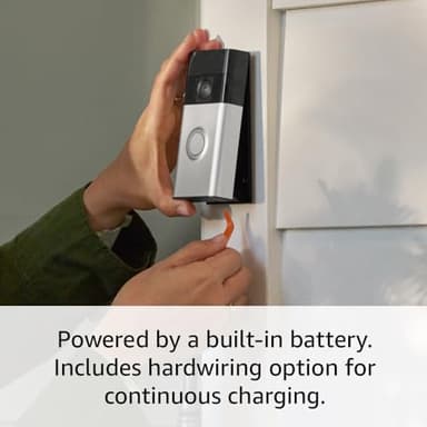 Ring Battery Doorbell | Home or business security with Head-to-Toe Video, Live View with Two-Way Talk, and Motion Detection & Alerts (newest model), Satin Nickel - Image 5