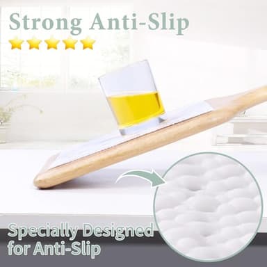 Drawer and Shelf Liner for Kitchen Cabinet: 23.6 in X 20 Ft Non Slip Waterproof Shelf Paper Non Adhesive Refrigerator Liners White Marble Easy Liners for Bathroom with Knife Tape Measure - Image 4