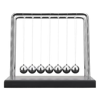 QLKUNLA Newtons Cradle Balance Balls Science Physics Gadget Desktop Decoration Kinetic Motion Toy for Home and Office(7 Beads) (7 Beads) - Image 3